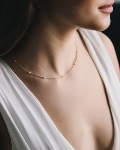 Delicate Gold Chain Small Pearl Jewelry, Wedding Necklaces For Bride, Dainty Necklace Gold, Wedding Jewelry Simple, Small Pearl Necklace, Wedding Glam, Dainty Chain Necklace, Pearl Strands Necklace, Salem Ma