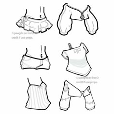 the instructions for how to make a swimsuit with ruffles and collars