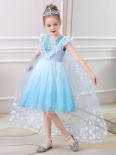 Silhouette Princess Neckline Jewel Hemline/Train Short / Mini Back Details Zipper Fabric Tulle, Sequined, Lace Sleeve Length Sleeveless Fully Lined Yes  Season Spring, Summer Weight 0.4kg Sleeveless Blue Tutu Dress For Dress-up, Sleeveless Princess Dress For Party, Sleeveless Princess Dress For Summer Dress-up, Summer Princess Dress For Costume Party, Sleeveless Tulle Princess Dress For Summer, Summer Princess Style Sleeveless Dress, Sleeveless Summer Tulle Princess Dress, Spring Princess Dresses For Costume Party, Princess Style Dresses For Spring Costume Party