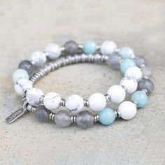 6mm Bead Bracelet, Bead Bracelet Inspiration, Crystal Bead Bracelet Ideas, Stone Bead Bracelets, Beaded Jewelry Bracelets, Diy Beaded Bracelets, Aromatherapy Bracelet, Amazonite Bracelet, Turquoise Bead Bracelet