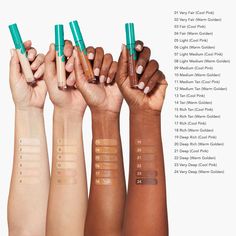 Correct, brighten + perfect your complexion with our ultra lightweight, buildable + blurring crease-proof HD formula. In 24 inclusive shades, so you can meet your perfect match and deeply hydrate your skin for a naturally flawless longwear finish. 100% vegan + cruelty-free. | Thrive Buildable Blur HD Creaseless Concealer in Warm Golden Undertones (Medium Tan) | Thrive Causemetics | Vegan | Cruelty-Free. Thrive Causemetics is Natural, Non-Toxic, Eco-Friendly, and Not Tested On Animals. Our makeup Cruelty Free Mascara, Tarte Concealer, Vegan Makeup Brands, Cruelty Free Makeup Brands, Tarte Shape Tape Concealer, Thrive Causemetics, Nars Radiant Creamy Concealer, Shape Tape Concealer, Concealer Shades