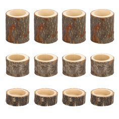 PRICES MAY VARY. Package includes 12PCS Wooden Tealight Candle Holders (4 Each Size: 1"H, 1.6"H, 2.7"H), made of high quality natural wood, they are portable and convenient to use, not easy to deform, providing long durability and strong rust & dust resistance. (NOTE PLEASE: As this candle holder is made of natural wood, please use it carefully to avoid burning!!) PLEASE confirm the detailed size of this combination on the third photo before purchasing!! Due to the material of natural wood and t Candle Centerpieces For Wedding, Rustic Candle Centerpieces, Tea Lights Centerpieces, Pillar Candle Stand, Log Candle Holders, Wooden Candle Stand, Centerpieces For Wedding, Wooden Pillars, Log Candles