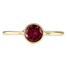 Stamped: 14K Yellow Gold Total Ring Weight: 1.6 Grams Total Natural Tourmaline Weight is 0.80 Carat Color: Pink Face Measures: 6.00x6.00 mm Sku: [703409W] Yellow Gold Solitaire, Pink Tourmaline Ring, La Face, Tourmaline Ring, Yellow Gold Ring, Ring For Women, Pink Tourmaline, Promise Ring, Yellow Gold Rings