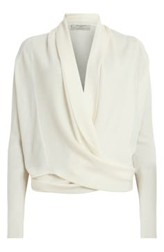 Feel the warmth and sophistication of this perfectly wrapped cardi knit from soft merino wool. Front button closure Shawl collar 100% merino wool Dry clean Imported Elegant Long Sleeve Merino Wool V-neck Sweater, Elegant Merino Wool V-neck Sweater For Fall, Chic Wool V-neck Sweater For Work, Elegant Merino Wool Tops For Work, Elegant Cream V-neck Sweater, Elegant Merino Wool Sweater For Work, Chic Wool V-neck Fine Knit Sweater, Elegant Knit V-neck Outerwear, Elegant Merino Wool Fine Knit Tops