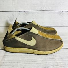 Nike Acg Considered 2Way Sneakers Mules Tea Sneakers 314417 021 00 Sz.12 “Rare” Brand: Nike Style: ACG Size: 12 Color: Brown Materials: Leather Sporty Brown Slip-ons With Rubber Sole, Sporty Slip-ons With Rubber Sole For Streetwear, Streetwear Low-top Slip-ons With Contrast Sole, Low-top Slip-ons With Contrast Sole For Streetwear, Slip-on Sneakers With Stitched Sole And Round Toe, Sporty Brown Slip-ons With Round Toe, High-top Custom Sneakers For Sports With Stitched Sole, Custom High-top Sneakers For Sports With Stitched Sole, High-top Custom Sneakers With Stitched Sole For Sports