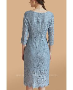 Buy gorgeous sheath lace cocktail party dress with split at wholesale price online. Free shipping and pro custom service since 2009. Elegant Lace Midi Dress For Wedding Guest, Lace Sheath Bodycon Dress For Party, Elegant Fitted Bodycon Dress With Lace Patchwork, Elegant Knee-length Lace Dress For Wedding Guest, Elegant Knee-length Lace Dress With Lace Patchwork, Elegant Bodycon Dress With Lace Sleeves For Party, Elegant Bodycon Dress With Lace Sleeves, Party Sheath Dress With Lace Patchwork, Elegant Party Lace Dress With Back Zipper