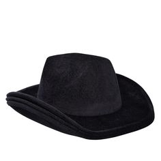 Get ready to ride off into the sunset in style with this 4-pack of black cowboy hats. Whether you're headed to a Halloween party, rodeo, festival, or performance, this hat will instantly elevate your country line dancer costume, western movie character outfit, or pioneer settler wardrobe, and show off your western flair. The felt white men's or women's cowboy hat with feathers is explicitly designed for adults and is perfect for line dancing, bull riding, or running errands around town for that Black Felt Cap For Country Events, Western Style Winter Costume Cap, Wide Brim Costume Hats For Western-themed Winter Events, Winter Wide Brim Costume Hats For Western-themed Events, Western Black Costume Hat With Flat Brim, Black Adjustable Top Hat For Western Theme, Black Hat Band For Western-themed Events, Black Brimmed Costume Hat For Country Events, Western Costume Hat For Halloween