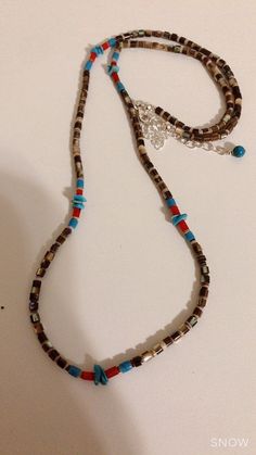 "*Brand new *Handmade item *Gemstone: Shell Heishi, Turquoise Nuggets *Necklace length: 21 inches +2\" Extensions *Free gift box *Free shipping in USA *Ready to ship Thank You For Looking ,And Check Out More Items In My Etsy Shop For More Great Deals, Also We Add More Jewelry To Etsy Shop Https://www.etsy.come/shop/abq925" Artisan Hand-strung Turquoise Necklace For Festivals, Handmade Sterling Silver Beaded Necklaces For Festivals, Handmade Sterling Silver Beaded Necklace For Festivals, Brown Turquoise Necklace With Natural Stones, Spiritual Style, Southwestern Brown Hand-strung Jewelry, Adjustable Artisan Turquoise Heishi Beads Necklace, Adjustable Artisan Turquoise Necklace With Heishi Beads, Bohemian Heishi Beads Turquoise Necklace Gift, Multicolor Heishi Beads Jewelry With Natural Stones