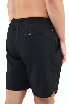 Mens Lined Flow Shorts Pocket View Compression Athletic Shorts, Functional Elastane, Sportswear Shorts With Built-in Liner, Functional Running Shorts With 5-inch Inseam, Black Technical Athletic Shorts With Built-in Liner, Technical Black Moisture-wicking Athletic Shorts, Morning Jog, Free Runs, Free Running, Gym Shorts