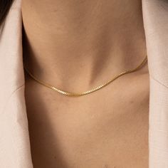 "Introducing our exquisite Gold Vermeil Box Chain Necklace, the perfect addition to your jewelry collection! This stunning piece is crafted from high-quality 18k gold vermeil over sterling silver, offering the ideal combination of durability and elegance. The box chain design features a series of interconnected square links, creating a sleek and modern look that complements any outfit. FEATURES: * Our vermeil is different from regular gold plating because it is a thick layer of 18k solid gold on 14k Gold Box Chain Necklace For Gift, Gold Box Chain Necklace As Gift For Her, Timeless 14k Gold Box Chain Necklace, Everyday Luxury 14k Gold Box Chain Necklace, Minimalist 14k Gold Box Chain Necklace, Elegant Gift Wrapping, Gold Box, Stylish Necklace, Silver Box