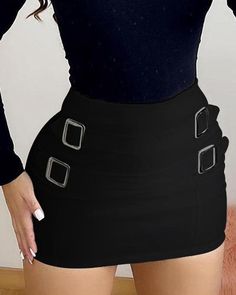 Style:ChicType:SkirtMaterial:PolyesterLength:MiniPattern Type:PlainDecoration:BuckledFit Type:SkinnyOccasion:DailyPackage Include:1*Skirt S: hips:34.8(inch); top length:15.6(inch); bottom waist:26.0(inch); M: hips:36.4(inch); top length:15.9(inch); bottom waist:27.6(inch); L: hips:38.0(inch); top length:16.3(inch); bottom waist:29.1(inch); XL: hips:39.6(inch); top length:16.7(inch); bottom waist:30.7(inch); Belted Fitted Mini Skirt, High Waist Fitted Skort With Belt Loops, Fitted High Waist Skort With Belt Loops, Fitted Mini Skirt With Belt Loops For Fall, Fitted Mini Skirt Skort With Belt, Fitted Mini Skort With Belt, Belted Fitted Mini Skirt Skort, Fitted Belted Mini Skort, High Waist Fitted Skort With Belt