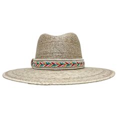 Bisbee - Wide Brim Straw Hat by American Hat Makers Bohemian Panama Hat For Spring, Summer Woven Hat Bands, Summer Toquilla Straw Panama Hat, Summer Woven Straw Hat One Size, Cream Hat Bands For Summer Vacation, Adjustable Toquilla Straw Sun Hat For Garden Party, Spring Panama Hat In Toquilla Straw, Summer Brimmed Hat Bands For Garden Party, Toquilla Straw Sun Hat For Spring