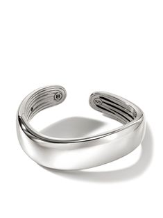 silver-tone sterling silver polished finish open cuff design adjustable fit pull-on style Sleek Adjustable Jewelry With Polished Finish, Elegant Polished Sterling Silver Cuff Bracelet, Elegant Sterling Silver Open Cuff Jewelry, Modern Adjustable Bangle With Polished Finish, Luxury Adjustable Open Band Cuff Bracelet, Sleek Silver Jewelry For Formal Occasions, White Gold Polished Sterling Silver Cuff Bracelet, Luxury Silver Open Cuff Bracelet, Sleek Polished Bangle Jewelry