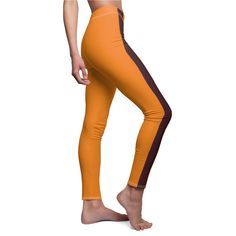 Tangerine Chocolate Brown Stripe Casual Leggings. 1.5" elastic waistband. Skinny fit. 95% Polyester brushed suede / 5% Spandex. Tagless. White thread color. Runs true to size. XS S M L XL 2XL Width at waist, in 13.51 14.53 15.52 16.78 18.27 19.77 Outseam length, in 38.27 38.63 39.02 39.38 39.77 40.16 Shipping to US destinations averages between 9 to 15 business days. No International Shipping destinations are available. Brown Full-length Sports Pants, Brown Full Length Sports Pants, Brown Full Length Pants For Sports, Sporty Stretch Brown Pants, Sporty Fitted Brown Pants, Sporty Brown Pants, Brown High Waist Sports Bottoms, Brown Stretch Sporty Yoga Pants, Sporty Stretch Brown Yoga Pants