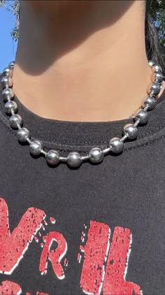 Stainless steel Will not tarnish or rust Select length at checkout Silver Chunky Jewellery, Chunky Necklace Outfit, Nostalgic Outfits, Techno Aesthetic, Chunky Jewelry Necklace, Chunky Silver Jewellery, 90s Necklace, California Jewelry, Chunky Silver Necklace