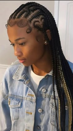 Twisted Hair, Cornrow Braids, Hair Charms, Hairstyles Prom, Feed In Braids, Cute Braided Hairstyles, Braided Cornrow Hairstyles