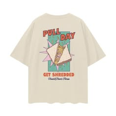 Give pull-day a brand new meaning with this Grilled Cheese Weightlifting Graphic T-shirt. Comfort food meets comfy with our oversized high-quality, heavy cotton shirt. Turn up the heat on your pull-day workouts with the "Pull-Day, Get Shredded" t-shirt! This retro-style design features a deliciously melty grilled cheese sandwich being pulled apart - the perfect metaphor for your workout goals. Combining humor, fitness, and everyone's favorite comfort food, this workout shirt comes in fun, bright Gym Fit Oversized Shirt, Gym Rat Gifts, Gym Oversized Shirt, Gym Apparel, Gym Merch, Gym Tshirt, Gym Shirt, Gym Graphic Tees, Pull Day Workout