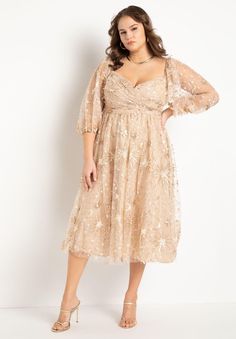 Plus Size Graduation Outfit, Plus Size Elopement Dress, Taylor Swift Eras Tour Outfits, Sequin Dress Gold, Eras Tour Outfits, Eloquii Dress, Tour Outfits, Plus Size Cocktail Dresses, Gold Sequin Dress