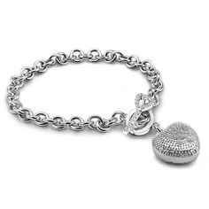 PRICES MAY VARY. Classic Italian style-This 925 sterling silver heart bracelet adds a touch of gorgeousness to your daily look. Simple interlocking chains create flexible movement and shiny luster, creating a modern and polished look. The heart shape is not too thick, only the appropriate volume, cool and feminine silhouette. It is the perfect bracelet for everyday wear, whether it's casual jeans and T-shirts or dressing. For a stylish fashion statement, the dress is superimposed and layered wit Elegant Silver Heart Chain Bracelet, Silver Heart Bracelet For Wedding On Valentine's Day, Silver Double Heart Bracelets For Mother's Day, Sterling Silver Clasp Bracelet For Valentine's Day Anniversary, Elegant Silver Heart Bracelet As Gift, White Gold Heart Charm Bracelet For Anniversary, Elegant Silver Heart Bracelet For Gift, Elegant Silver Heart Bracelet Gift, White Gold Heart Bracelet With Charm For Anniversary