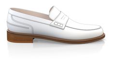 Men`s Penny Loafers are handcrafted by individual order. Upper material is made by leather. Insole and lining materials - leather. Your new shoes will be handcrafted especially for you and delivered for free to your home or office in 1-2 weeks. Included option for free return and remake if the shoes do not fit.Only now all this is available at an exclusive price of $189.00.Proceed with you order now. Elegant White Leather Slip-ons, White Moccasins With Leather Sole And Plain Toe, White Plain Toe Moccasins With Leather Sole, White Moccasins With Leather Sole, White Tassel Loafers With Rubber Sole For Formal Occasions, Luxury White Loafers With Stitched Sole, White Tassel Loafers With Leather Sole For Formal Occasions, White Formal Moccasins With Moc Toe, Formal White Tassel Loafers With Leather Sole