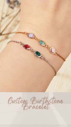 Celebrate your unique story with our Custom Birthstone Bracelet! 🌟 Personalize it with your birthstone or the birthstones of loved ones for a meaningful, elegant touch. Perfect as a gift or to treat yourself, this bracelet adds a little sparkle to every day. 💫 #CustomBirthstoneBracelet #PersonalizedJewelry #MeaningfulGifts #BirthstoneJewelry #ElegantSparkle #thecustomgoodsco #customjewelry #jewelry #handmadejewelry #finejewelry Mother's Day Gift Name Bracelet With Birthstone, Mother's Day Birthstone Name Bracelet, Dainty Name Bracelet With Birthstone For Mother's Day, Dainty Birthstone Name Bracelet For Mother's Day, Mother's Day Birthstone Name Bracelet For Birthday Gift, Mother's Day Birthstone Name Bracelet For Birthday, Mother's Day Birthday Gift Name Bracelet With Birthstone, Mother's Day Birthday Gift Birthstone Name Bracelet, Mother's Day Birthstone Bracelet