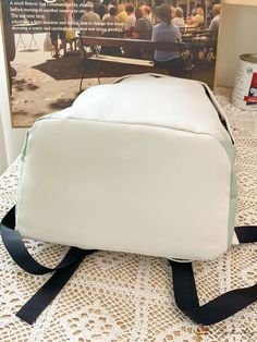 BirdinBag - Waterproof Laptop Backpack with Pendant, Spacious Carry On for Travel & work- College Shoulder Bag White Rectangular Laptop Bag For School, White Large Capacity Backpack For Outdoor, White Nylon Backpack For School, White Nylon School Backpack, White Softback Shoulder Bag For Travel, White Waterproof Bag For Daily Use, White Waterproof Backpack For Outdoor Activities, White Waterproof Bags For Daily Use, White Waterproof Backpack For Outdoor