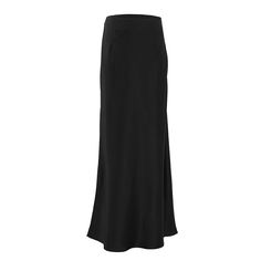 Product Details This elegant satin black trumpet skirt is the perfect addition to any woman's wardrobe. Designed for both office and casual wear, this skirt is versatile and can be worn in all seasons. Made from a blend of polyester and spandex, it offers a comfortable fit and is non-stretch for a slim and flattering silhouette. The natural waistline and solid pattern add to the overall sophistication of the skirt. Featuring a trumpet/mermaid silhouette, this skirt falls to ankle-length, making it suitable for any occasion. The zipper decoration adds a touch of detail to the overall design. Available in a range of sizes, this skirt is designed to fit women of all shapes and sizes. Whether you're looking for a stylish office outfit or a chic casual look, this elegant satin black trumpet ski Elegant Satin Maxi Skirt For Work, Sleek Lined Flared Skirt, Satin Maxi Skirt For Workwear, Satin Lined Maxi Skirt For Work, Satin Lined Workwear Maxi Skirt, Solid Satin Skirt For Workwear, Sleek Long Lined Skirt, Satin Flared Skirt For Work, Flared Satin Skirt For Workwear