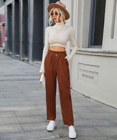 Always be comfy in the Chill Out Days Pocketed Jogger Pants in caramel that features a high rise waist. Size Guide: Gianna is 5’6” tall, and has a 33.5” bust, 24.8”waist, & 37.4” hips. She is wearing a S / US 4 / AU 8. This overall is true to size. Material: 65% Polyester, 35% cotton Feature: Relax fit. Elastic Waistband. Pocketed. Straight. Care Instructions: Machine wash / Cold hand wash Reindeer Headband, Selling Clothes, Daily Dress, Corduroy Pants, Knit Jumper, Waist Size, Jogger Pants, Always Be, Parachute Pants