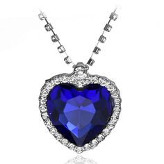 PRICES MAY VARY. Title: Moniku Titanic Heart of Ocean Crystal Costume Necklace Pendant Woman Jewelry Gift (Blue). Product Type: Departments > Women > Jewelry > Necklaces > Pendant Necklaces Heart Of The Ocean Necklace, Crystal Costume, Heart Of The Ocean, Sea Necklace, Ocean Inspired Jewelry, Costume Necklace, Blue Crystal Necklace, Ocean Necklace, Crystal Heart Pendant