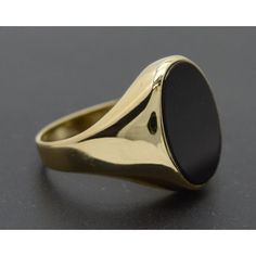 A Timeless Statement Piece! Our Elegant Real Solid 14k Yellow Gold 17mm Oval Close Black Onyx Signet Ring 6gr All Sizes Is The Perfect Way To Add A Touch Of Sophistication To Any Look. The Solid Gold Band And 6gr Weight Deliver Quality And Durability, While The Close Black Onyx Adds A Subtle Touch Of Drama. Available In All Sizes, This Ring Will Make An Unforgettable Impression. Specifications: Metal: Real 14k Yellow Gold (Stamped, 14k) Condition: Brand New Polished: Shiny Weight: 6.0 Grams Widt Men Gold Ring, Gold Ring Men, Gold Ring For Men, Unique Gold Rings, Onyx Signet Ring, Vintage Engagement Rings Sapphire, Mens Gold Rings, Jewelry Real, Solid Gold Band