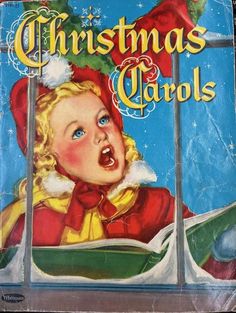 Adorable vintage Christmas Carols songbook from 1952!  Paperback, 35 pages. In good condition, some wear to cover due to loving use (see photos). Contains traditional favorites sheet music such as Silent Night, Away in a Manger, Joy to the World, + 14 more. 10.25"Hx8"W. Carol Songs, Girl Singing, Old Time Christmas, Mid Century Christmas, Christmas Book