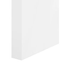 an empty white box on a white background