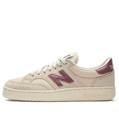 The New Balance Pro Court Beige is the perfect combination of classic comfort and modern style. This women's vintage leather sneaker is designed with a sleek silhouette that provides a soft and comfortable feel with every step. The timeless design is inspired by a classic style with a fashionable touch. Perfect for any activity, the Pro Court Beige is the perfect choice for any fashionista. The creamy colorway adds a subtle yet stylish touch to any outfit. With its plastic sole, this sneaker is Womens Tan Tennis Shoes, New Balance Pro Court, Trendy Tennis Shoes, Basket Shoes, Interesting Shoes, Adidas Outfit Shoes, Nike Air Max 98, Converse Nike, Vans Converse