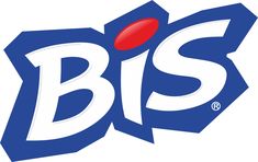 the logo for big's is shown in blue and white with a red dot on it