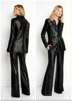 Black Sequin Blazer Suit Formal Pantsuit for Women Jacket Trouser Combo Party Wedding Wear Coat - Etsy Sequins Suit Women, Sequence Suit For Women, Black Sequin Suit Women, Sparkle Suit For Women, Sequin Pants And Blazer Outfit, Tailored Long Sleeve Blazer For Party Season, Sequins Blazer Outfit, Sparkly Suits For Women, Sequin Suit Women