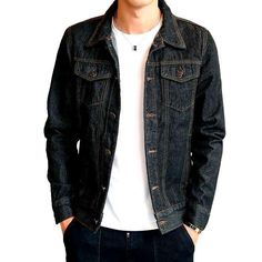 Introducing the 2023 Spring-Summer Collection's unfussy trucker denim jacket designed for the modern. trendy-forward man. Perfect for an effortless. laid-back look. this jacket boasts premium quality fabric. a established trucker silhouette. and a contemporary twist. Get ready to be the envy of all your friends with this must-have jacket!Distinctive Features: Casual Style: With its simple fit and pebble-washed look. this jacket exudes a laid-back. comfortable vibe that will keep you looking shar Dark Wash Denim Vest For Fall Streetwear, Casual Dark Wash Relaxed Fit Outerwear, Casual Dark Wash Outerwear With Relaxed Fit, Casual Relaxed Fit Dark Wash Outerwear, Fitted Urban Cotton Denim Jacket, Urban Fitted Cotton Denim Jacket, Fitted Urban Denim Jacket In Cotton, Urban Fitted Denim Jacket, Fitted Cotton Denim Jacket Urban Style