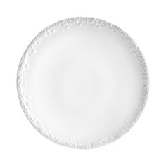 an empty white plate on a white background