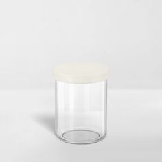 transparent storage canister with white lid Organizing For A Move, Neat Method, Small Treats, Plastic Canisters, Pantry Labels, Metal Baskets, Old Spice, Rattan Basket, Declutter Your Home