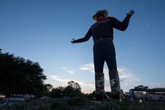 Only 4 days to go on this countdown! #BigTex stands 55 feet tall. Think of some ways you can take a photo with such a tall cowboy and tag #BigTex #POD during your trip to the Fair! @Dickies @Lucchese1883 Take A Photo, The Fair, How To Take Photos, Mom Jeans, A Photo