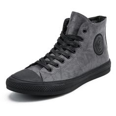 leather high tops casual sneakers waterproof lace up shoes Black Canvas Shoes With Round Toe For Outdoor, Black Round Toe Canvas Shoes For Outdoor, Casual Leather Sneakers With Wear-resistant Feature, Casual Leather Wear-resistant Sneakers, Casual Wear-resistant Leather Sneakers, Leather Canvas Shoes With Vulcanized Sole For Outdoor, Leather Canvas Shoes With Rubber Sole For Outdoor, Outdoor Leather Canvas Shoes With Vulcanized Sole, Leather Canvas Shoes For Outdoor Casual Wear