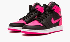 Air Jordan 1 Retro High sneakers Jordan 1 Mid Pink, Sneaker Bar, Pink Jordans, Womens Air Jordans, Nike Air Jordan Retro, Air Jordan 1 Retro High Og, High Sneakers, Air Jordan 1 Retro High, Stadium Goods