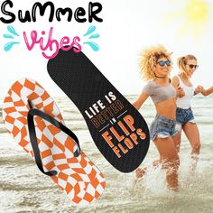 Vacation footwear options include vibrant flip flops and pastel-colored springtime slippers, perfect as resort wear shoes and stylish for beach outings. Explore boho chic sandals and stylish flip flops that complement any beachwear ensemble. These personalized flip flops can now take on your unique designs add some character to your summer escapades. With an easy slip-on design, a cushioned footbed, and top-tier printing fidelity, these flip flops are a guaranteed summer hit. --------- Productio White Flip Flops For Beach Vacation, White Slippers For Swimming In Summer, Fun Sandals For Summer Swimming, Fun Sandals For Swimming In Summer, White Slippers For Vacation And Beach Season, White Slippers For Beach Vacation, Fun Adjustable Sandals For Beach Season, Casual Summer Sandals For Swimming, White Slippers For Beach Season