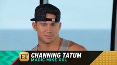 a man wearing a black hat with the words channeling tatum magic mike xxl on it