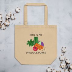 Say goodbye to plastic, and bag your goodies in this organic cotton tote bag. There's more than enough room for groceries, books, and anything in between. This tote features the Environmental Working Group's (EWG) Shopping Guide for Pesticides in Produce to remind you of which foods to prioritize as organic and safe consumption. The Dirty Dozen and Clean Fifteen lists help you choose produce with the least amount of chemical exposure so that you can support your body with clean, healthy foods. The art is designed by Molly Willson as digital and hand drawn work and displayed on front and back of tote. Tote Information * 100% certified organic cotton 3/1 twill * Fabric weight: 8 oz/yd² (272 g/m²) * Dimensions: 16″ × 14 ½″ × 5″ (40.6 cm × 35.6 cm × 12.7 cm) * Weight limit: 30 lbs (13.6 kg) * Eco-friendly Reusable Canvas Grocery Bag, Organic Reusable Canvas Bag For Daily Use, Eco-friendly Canvas Grocery Bag, Eco-friendly Reusable Canvas Bag For Daily Use, Eco-friendly Recyclable Canvas Tote Bag, Organic Style Recyclable Canvas Tote Bag, Organic Recyclable Canvas Tote Bag, Organic Recyclable Canvas Bag For Daily Use, Organic Recyclable Bags In Natural Color