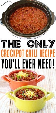 the only crockpot chili recipe you'll ever need