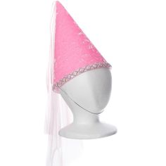 childs pink blue velvet princess hat with veil Pink High Crown Costume Hat For Party, Fairy Princess Dress, Princess Hat, Princess Dress Kids, Pink Fairy, Ribbon Headbands, Blue Candy, Fairy Princess, Fairy Princesses