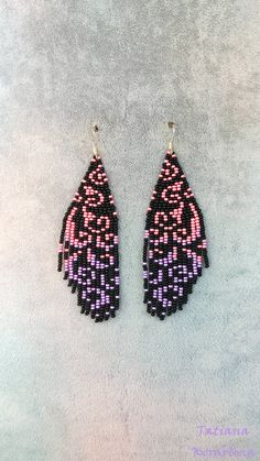 These handmade author's bright pink red earrings are made of high-quality Czech beads and strong synthetic thread.In these unique earrings I use my author's scheme . 100% hand made with love!  Copy without my permission is prohibited  For those who want to buy my copyright scheme for these earrings: https://www.etsy.com/listing/1477217318 Measurements: Length with hook - about 10 cm( 4 inch ),Width -3 cm (1,18 inch) Materials: Silver  plated ear hooks Czech glass beads Tytan Thread Purple Dangle Beaded Earrings As Gift, Purple Earrings With Colorful Beads For Crafting, Purple Dangle Beaded Earrings For Gift, Handmade Purple Beaded Earrings, Handmade Purple Dangle Earrings, Pink Earrings For Festivals With Pierced Ears, Pink Earrings With Colorful Beads For Gift, Pink Festival Earrings With Colorful Beads, Unique Pink Round Bead Earrings