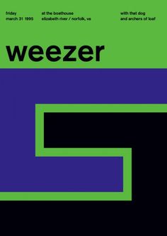 the cover of weezer's album, which features an image of a green and purple