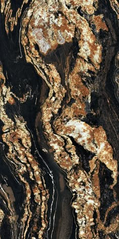 black and gold marble with white streaks