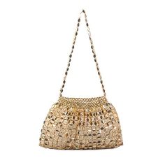 Product information: Lining texture: no lining Color: silver, gold, dark gray, yellow gold Outer bag type: Three-dimensional pocket Hardness: medium and soft Material: acrylic Suitcase shape: dumpling shape Bag internal structure: mobile phone bag, file bag Style: street trend Style: electroplated beads flat beads dumpling shoulder bag Packing list: Handbag * 1 Product Image: Traditional Luxury Gold Evening Bag, Luxury Gold Traditional Evening Bag, Luxury Elegant Bags With Beaded Fringe, Luxury Gold Sequin Evening Bag, Luxury Gold Shoulder Bag For Festive Season, Luxury Gold Shoulder Bag For Festive Occasions, Luxury Beaded Fringe Formal Bag, Luxury Beaded Tote Bag, Luxury Bohemian Shoulder Bag For Party